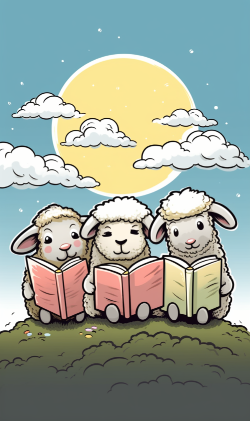 Sheep Bible Faith Happy Praying 小羊 聖經