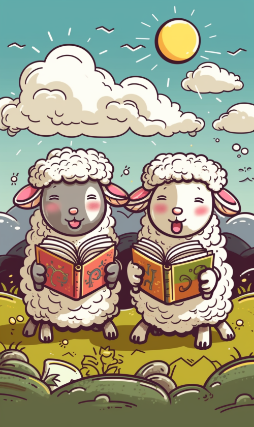 Sheep Bible Faith Happy Praying 小羊 聖經