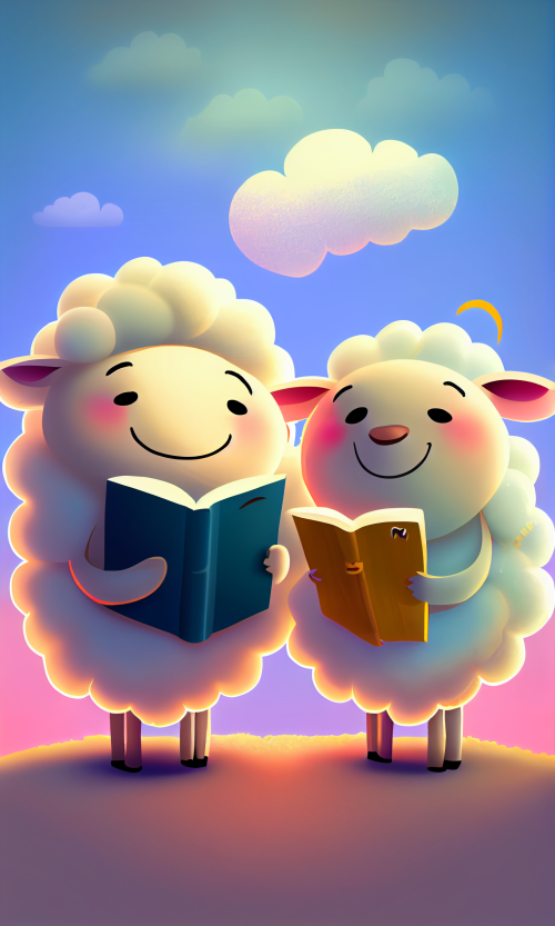 ichowck two sheep read bible faith happy sky colored cartoon st fdf1e65c d186 4876 94c1 f8e11af01730