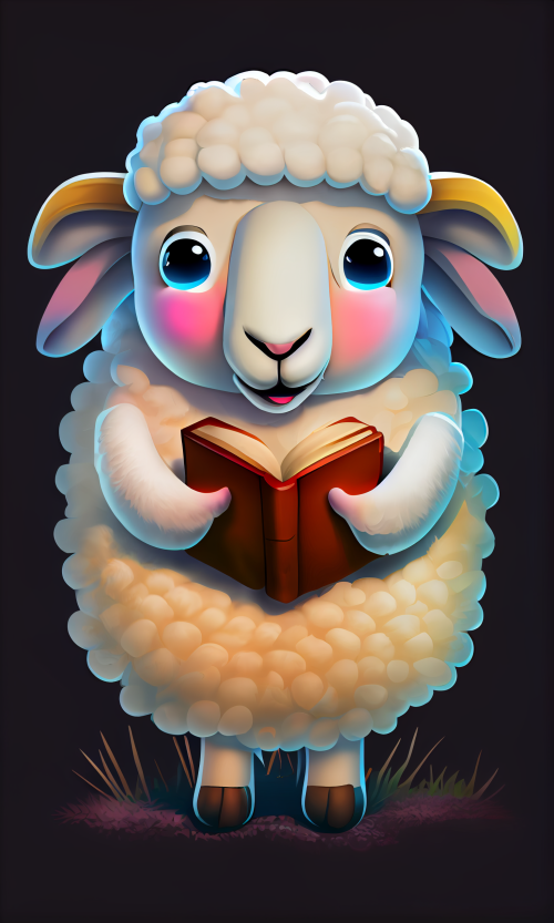 Sheep Bible Faith Happy Praying 小羊 聖經