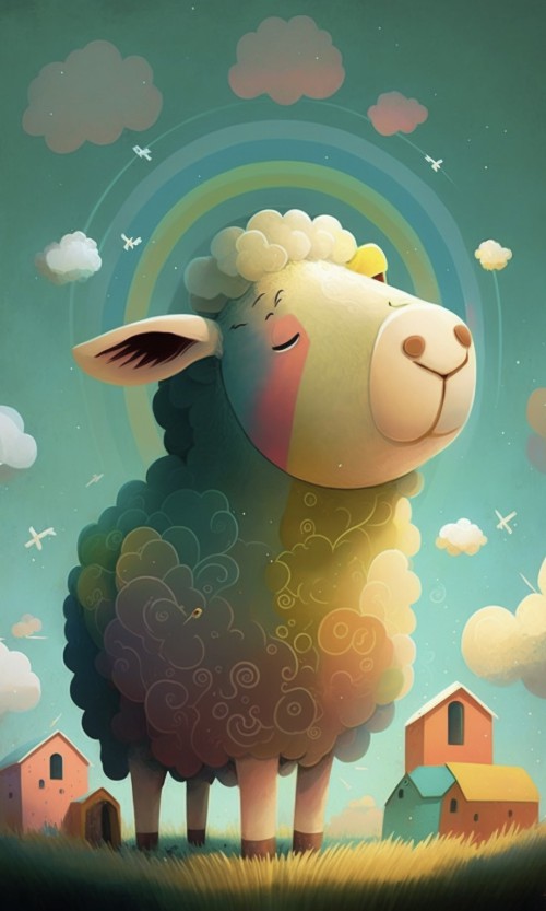 Sheep Faith Happy Praying 小羊 祈禱 信心