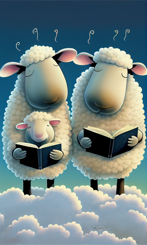 ichowck two sheep read bible faith happy sky colored cartoon st 678db150 1297 4435 83ed 76f3b7b67f3a