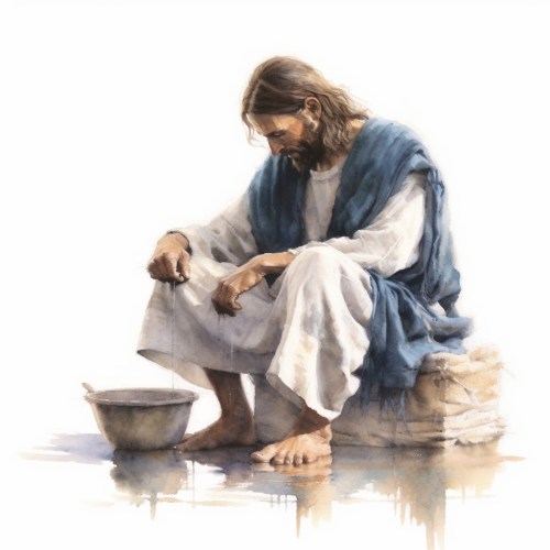 ichowck jesus washing disciples feet with posture of humility i 528d0561 ec64 4db3 a492 6dc7b42eb722