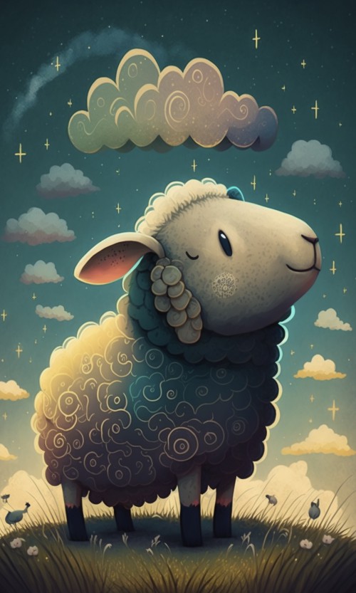 Sheep Faith Happy Praying 小羊 祈禱 信心