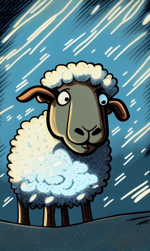 ichowck cartoonish logo with snow sheep snow comic book drawing 2a442c41 a1c2 461e bf6c ee928780a47f