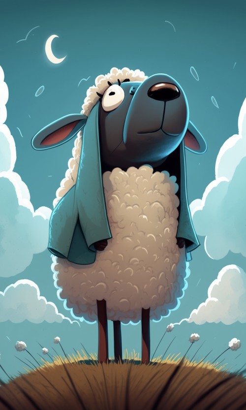 ichowck the sheep Prayer faith happy sky colored Cartoon art st 6012b98a ff90 4b89 b3c3 90b2fd7d940b