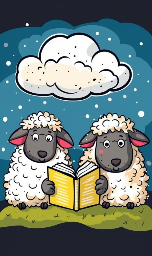 ichowck three sheep read bible faith happy sky colored cartoon 8e0a6471 1add 4d30 9260 51ad2980c351