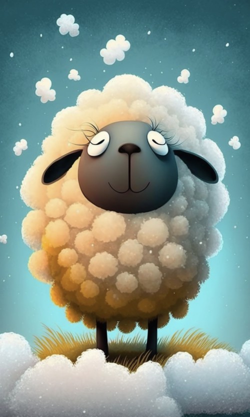 Sheep Faith Happy Praying 小羊 祈禱 信心