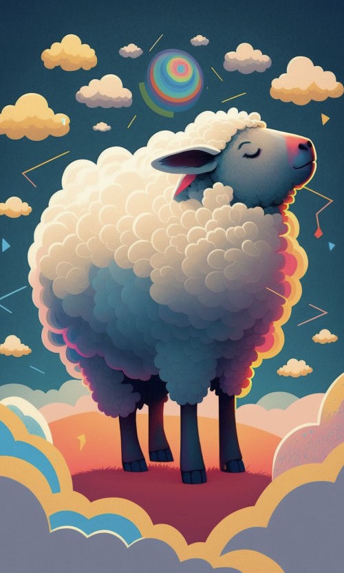 Sheep Faith Happy Praying 小羊 祈禱 信心